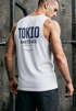 Herren Tanktop Backprint Tokio – Muskelshirt mit Japan Design – Ärmelloses Baumwollshirt im Streetwear Look – Neverless®preview