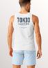 Herren Tanktop Backprint Tokio – Muskelshirt mit Japan Design – Ärmelloses Baumwollshirt im Streetwear Look – Neverless®preview
