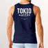 Herren Tanktop Backprint Tokio – Muskelshirt mit Japan Design – Ärmelloses Baumwollshirt im Streetwear Look – Neverless®preview