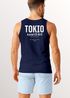 Herren Tanktop Backprint Tokio – Muskelshirt mit Japan Design – Ärmelloses Baumwollshirt im Streetwear Look – Neverless®preview
