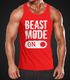 Herren Tanktop Beast Mode On Bodybuilder Fitness Gym Muskelshirt Moonworks®preview