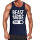 Herren Tanktop Beast Mode On Bodybuilder Fitness Gym Muskelshirt Moonworks®preview