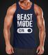 Herren Tanktop Beast Mode On Bodybuilder Fitness Gym Muskelshirt Moonworks®preview