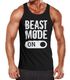 Herren Tanktop Beast Mode On Bodybuilder Fitness Gym Muskelshirt Moonworks®preview