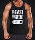 Herren Tanktop Beast Mode On Bodybuilder Fitness Gym Muskelshirt Moonworks®preview