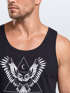 Herren Tanktop Eule Muskelshirt Tank Top Muscle Shirt Neverless®preview