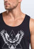 Herren Tanktop Eule Muskelshirt Tank Top Muscle Shirt Neverless®preview
