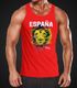 Herren Tanktop Fanshirt Spanien EM WM Fußball Löwe Flagge España MoonWorks®preview