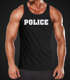 Herren Tanktop Fasching Police Polizei Faschings-Shirt Kostüm Verkleidung Karneval Fun-Shirt Moonworks®preview