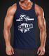 Herren Tanktop Faultier Born Chiller Sloth Muscle Shirt Moonworks®preview