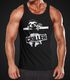 Herren Tanktop Faultier Born Chiller Sloth Muscle Shirt Moonworks®preview