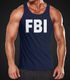 Herren Tanktop FBI Fun-Shirt Faschings-Shirt Kostüm Verkleidung Karneval Muskelshirt Moonworks®preview