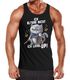 Herren Tanktop Gaming ich altere nicht ich level up! Zocker Sprüche Fun-Shirt Katze Cat Videospiele lustig Moonworks®preview