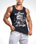 Herren Tanktop Gaming ich altere nicht ich level up! Zocker Sprüche Fun-Shirt Katze Cat Videospiele lustig Moonworks®preview