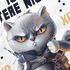 Herren Tanktop Gaming ich altere nicht ich level up! Zocker Sprüche Fun-Shirt Katze Cat Videospiele lustig Moonworks®preview