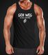 Herren Tanktop Geh weg du bist kein Bier Fun-Shirt Bier-Granate Spruch Party-Shirt Festival Muskelshirt Achselshirt Moonworks®preview