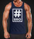 Herren Tanktop Hashtag Bro Brother Moonworks®preview