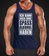 Herren Tanktop Ich kann auch ohne Spaß Alkohol haben Fun-Shirt Spruch-Shirt Party Feiern Festival Muskelshirt Tank Top Muscle Shirt Achselshirt Moonworks®preview