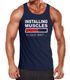 Herren Tanktop Installing Muscles Please Wait Fitness Gym Bodybuilder Moonworks®preview