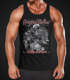 Herren Tanktop King Of The Road Motorrad Biker Skelett Rockabilly Neverless®preview