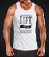 Herren Tanktop Life is no sugarlicking Denglisch Sprüche Spruch Moonworks®preview