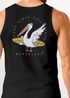 Herren Tanktop Long Beach Pelican Surf Shirt Rückendruck:California Print – Ärmelloses Sommer-Shirt Westcoast Style – Baumwolle tNeverless®preview