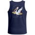 Herren Tanktop Long Beach Pelican Surf Shirt Rückendruck:California Print – Ärmelloses Sommer-Shirt Westcoast Style – Baumwolle tNeverless®preview