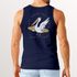 Herren Tanktop Long Beach Pelican Surf Shirt Rückendruck:California Print – Ärmelloses Sommer-Shirt Westcoast Style – Baumwolle tNeverless®preview