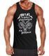 Herren Tanktop Metal ist Gottes Entschuldigung für Volksmusik Teufel Devil Pentagramm    Moonworks®preview