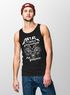 Herren Tanktop Metal ist Gottes Entschuldigung für Volksmusik Teufel Devil Pentagramm    Moonworks®preview