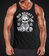 Herren Tanktop Mir reichts ich geh in den Wald Totenkopf Skull mit Bart Fun-Shirt Spruch lustig Trägershirt Männer Moonworks®preview