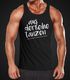 Herren Tanktop mit Spruch - aus der Reihe tanzen - tanzen Party Techno Moonworkspreview