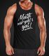 Herren Tanktop Mutti mir geht's gut! Muskelshirt Tank Top Muscle Shirt Moonworkspreview