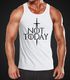 Herren Tanktop Not Today lustige Sprüche Serie Zitat Achselshirt Trägershirt Moonworks®preview