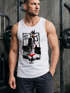 Herren Tanktop Party Hard Comic Katze Spruch lustig Humor Fun Shirt Muscle Shirt Achselshirt Neverless®preview