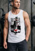 Herren Tanktop Party Hard Comic Katze Spruch lustig Humor Fun Shirt Muscle Shirt Achselshirt Neverless®preview