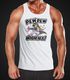 Herren Tanktop Pew Pew Madafakas böses Einhorn Regenbogen Unicorn Moonworks®preview