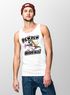 Herren Tanktop Pew Pew Madafakas böses Einhorn Regenbogen Unicorn Moonworks®preview