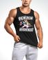 Herren Tanktop Pew Pew Madafakas böses Einhorn Regenbogen Unicorn Moonworks®preview