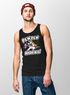 Herren Tanktop Pew Pew Madafakas böses Einhorn Regenbogen Unicorn Moonworks®preview