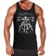 Herren Tanktop Print Aufdruck Alien Xenomorph Parodie Da Vinci Achselshirt Moonworks®preview
