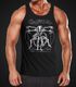 Herren Tanktop Print Aufdruck Alien Xenomorph Parodie Da Vinci Achselshirt Moonworks®preview