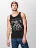 Herren Tanktop Print Aufdruck Alien Xenomorph Parodie Da Vinci Achselshirt Moonworks®preview
