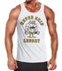 Herren Tanktop Print Aufdruck Bedruckt Never Skip Legday Fitness Sport lustig Muscle Shirt Achselshirt Moonworks®preview