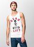Herren Tanktop Print-Shirt Bedruckt Dead Lift Skelett Totenkopf Bodybuilding Hantel  Muscle Shirt Achselshirt Moonworks®preview