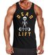 Herren Tanktop Print-Shirt Bedruckt Dead Lift Skelett Totenkopf Bodybuilding Hantel  Muscle Shirt Achselshirt Moonworks®preview