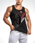 Herren Tanktop Sport-Motiv Badminton Federball Aufdruck Bedruckte Sportkleidung Muscle Shirt Achselshirt Moonworks®preview