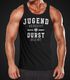 Herren Tanktop Spruch lustig Jugend vergeht Durst bleibt Party Achselshirt Trägershirt Moonworks®preview