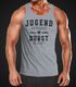 Herren Tanktop Spruch lustig Jugend vergeht Durst bleibt Party Achselshirt Trägershirt Moonworks®preview