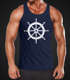Herren Tanktop Steuerrad Segeln Muskelshirt Tank Top Muscle Shirt Achselshirt Moonworks®preview